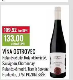 Ratio VÍNA OSTROVEC 0,75l nabídka