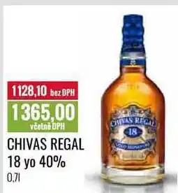 Ratio CHIVAS REGAL 18 yo 40% 0,7l nabídka