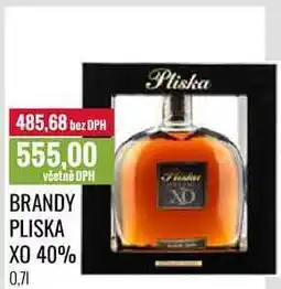 Ratio BRANDY PLISKA XO 40% 0,7l nabídka