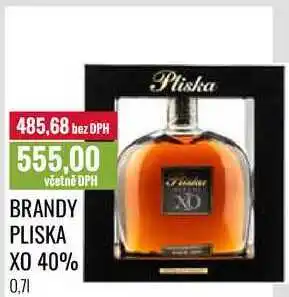 Ratio BRANDY PLISKA XO 40% 0,7l nabídka