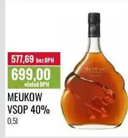 Ratio MEUKOW VSOP 40% 0,5l nabídka