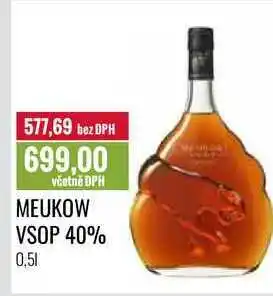Ratio MEUKOW VSOP 40% 0,5l nabídka
