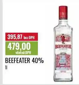 Ratio BEEFEATER 40% 1l nabídka