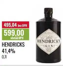 Ratio HENDRICKS 41,4% 0,7l nabídka