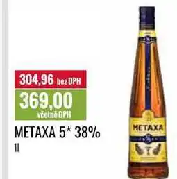 Ratio METAXA 5* 38% 1l nabídka