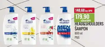 Ratio HEAD & SHOULDERS ŠAMPON 800 ml nabídka