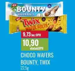 Ratio CHOCO WAFERS BOUNTY, TWIX 22,5g nabídka