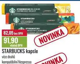 Ratio STARBUCKS kapsle nabídka