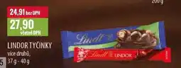 Ratio LINDOR TYČINKY 37g-40g nabídka
