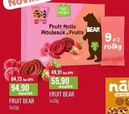Ratio FRUIT BEAR 5x20g, 9x20g nabídka