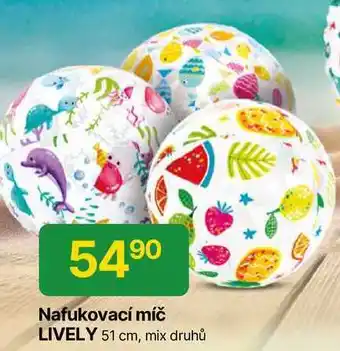 Hruška Nafukovací míč LIVELY 51 cm, mix druhů nabídka