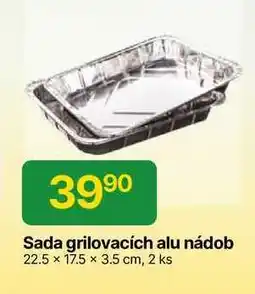 Hruška Sada grilovacích alu nádob 22.5 x 17.5 x 3.5 cm, 2 ks nabídka