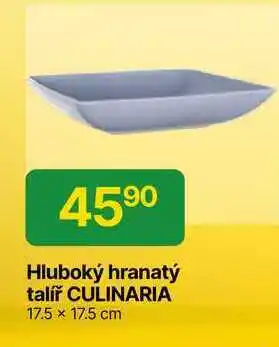 Hruška Hluboký hranatý talíř CULINARIA 17.5 x 17.5 cm nabídka