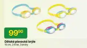 Hruška Dětské plavecké brýle 15 cm, 3-8 let, 3 druhy nabídka