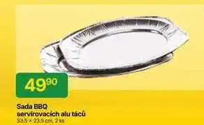 Hruška Sada BBQ servirovacích alu tácu 33.5 x 23.5 cm, 2 ks nabídka