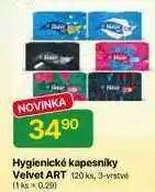 Hruška Hygienické kapesniky Velvet ART 120 ks, 3-vrstvé nabídka