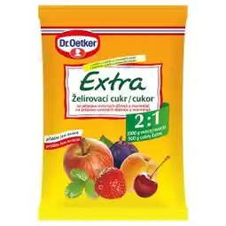 Hruška Dr. Oetker Extra želírovací cukr na přípravu ovocných džemů a marmelád 500g nabídka