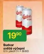 Hruška Budvar světlé výčepní 0.5l plech nabídka