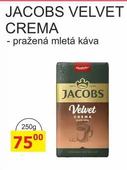 BENE Nápoje Jacobs VELVET Crema pražená mletá káva 250g nabídka