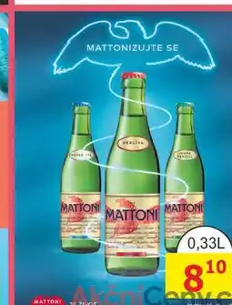 BENE Nápoje MATTONI 0,33L nabídka