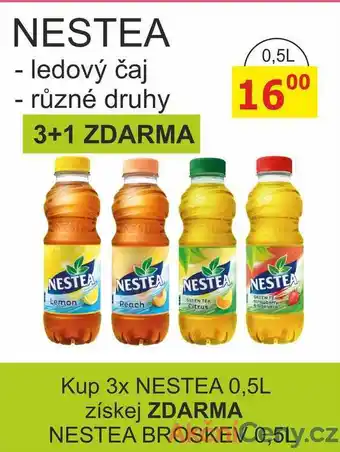 BENE Nápoje Nestea Zelený čaj s příchutí jahody a aloe vera 0,5l nabídka