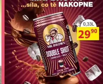 BENE Nápoje MR.BROWN DOUBLE SHOT 0,33l nabídka