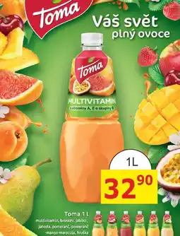 BENE Nápoje Toma 1l pet nabídka