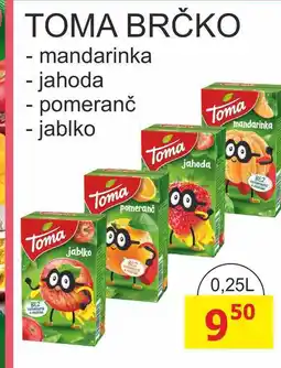 BENE Nápoje TOMA BRČKO 0,25L nabídka