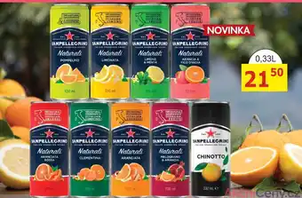 BENE Nápoje SANPELLEGRINO ITALIAN SPARKLING DRINKS 330 ml nabídka