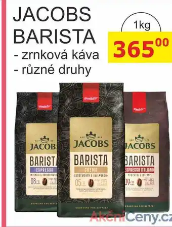 BENE Nápoje JACOBS BARISTA 1kg nabídka