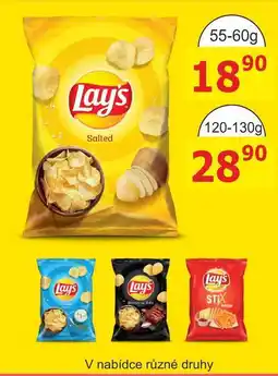 BENE Nápoje Lay's Salted 55-60g nabídka