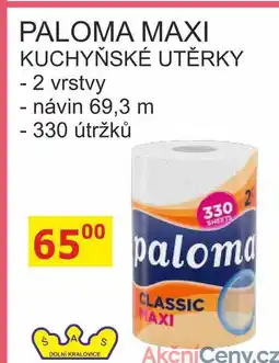 BENE Nápoje PALOMA MAXI KUCHYŇSKÉ UTĚRKY - 2 vrstvy nabídka