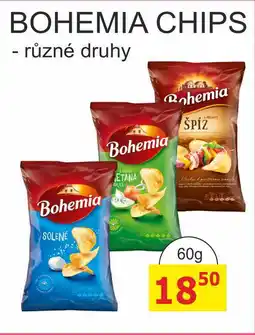 BENE Nápoje Bohemia Chips 60g, různé druhy nabídka