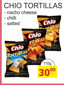 BENE Nápoje Chio Tortillas Kukuřičný snack 110g, vybrané druhy nabídka