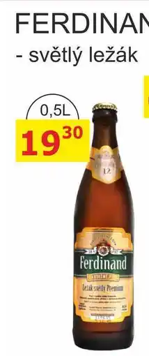BENE Nápoje FERDINAND 12° - světlý ležák 0,5L nabídka