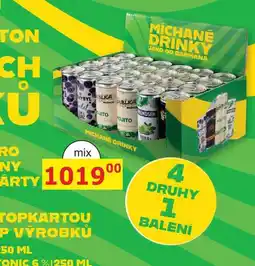 BENE Nápoje Míchané drinky, MIX 24ks nabídka