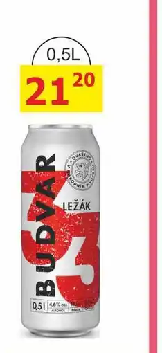 BENE Nápoje BUDVAR 33, 0.5L plech nabídka