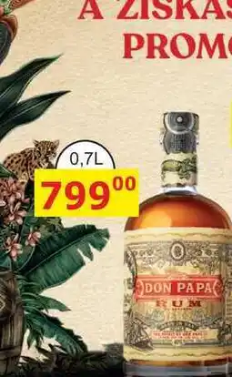 BENE Nápoje Don Papa 7y 0,7l 40% nabídka