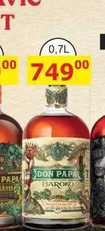 BENE Nápoje Don Papa Baroko 0,7l 40% nabídka