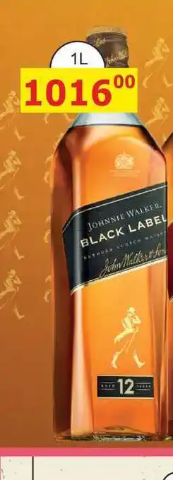 BENE Nápoje Johnnie Walker Black label 12ti letá skotská whisky 1l nabídka