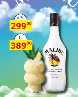 BENE Nápoje Malibu Original likér na bázi rumu s kokosovou příchutí 1l nabídka