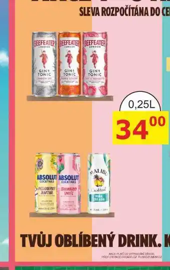 BENE Nápoje BEEFEATER LONDON GIN TONIC 0,25l nabídka