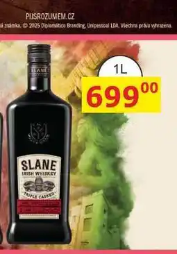 BENE Nápoje Slane Irish Whiskey 1l 40% nabídka