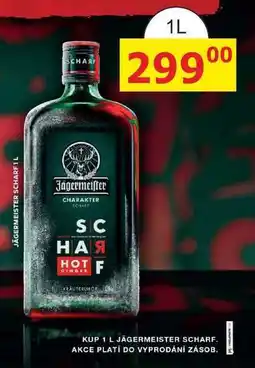 BENE Nápoje JÄGERMEISTER SCHARF 1L nabídka