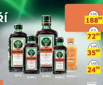 BENE Nápoje Jägermeister 0,1l nabídka