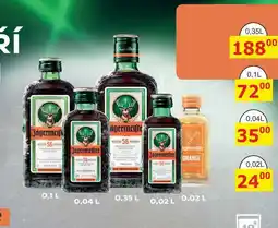 BENE Nápoje Jägermeister 0,04L nabídka