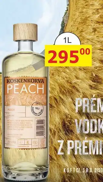 BENE Nápoje Koskenkorva Peach vodka 1l nabídka