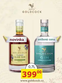 BENE Nápoje GOLDCOCK LONDON GIN 0,7l nabídka