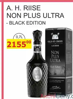 BENE Nápoje A. H. RIISE NON PLUS ULTRA - BLACK EDITION 0,7L nabídka