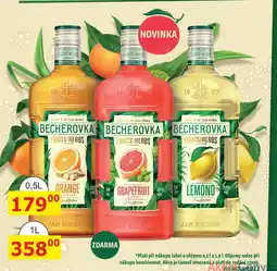 BENE Nápoje BECHEROVKA FRUITS HERBS LIQUEUR 0,5l nabídka